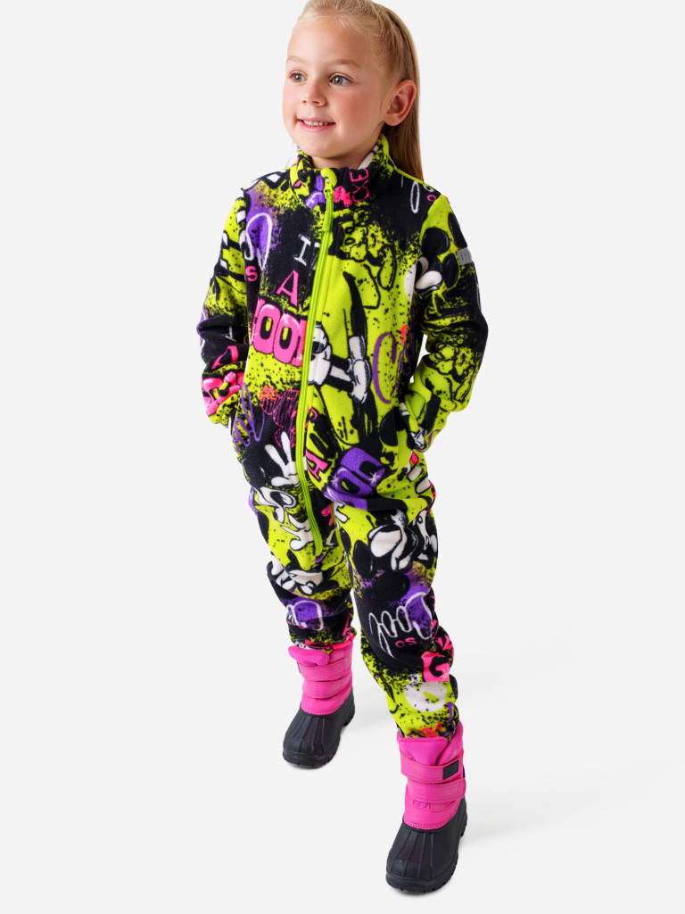 Комбинезон флисовый для девочек PlayToday