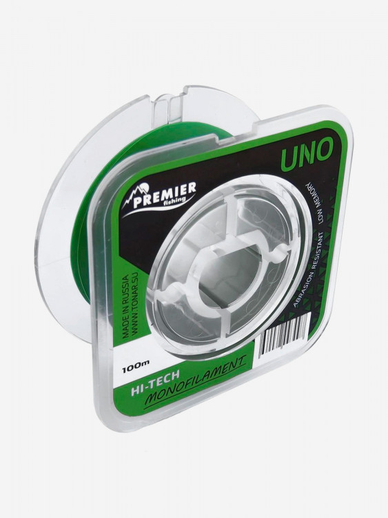 Леска для рыбалки Premier Fishing UNO Nylon 0,45мм, 100м, 19,5кг, зеленый