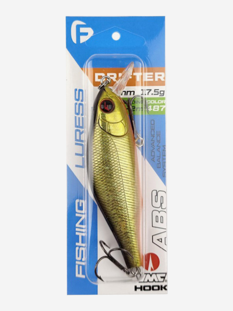 Воблер F-FISHING Drifter 90мм 17.5г 0.5-2.0м 487 Суспендр