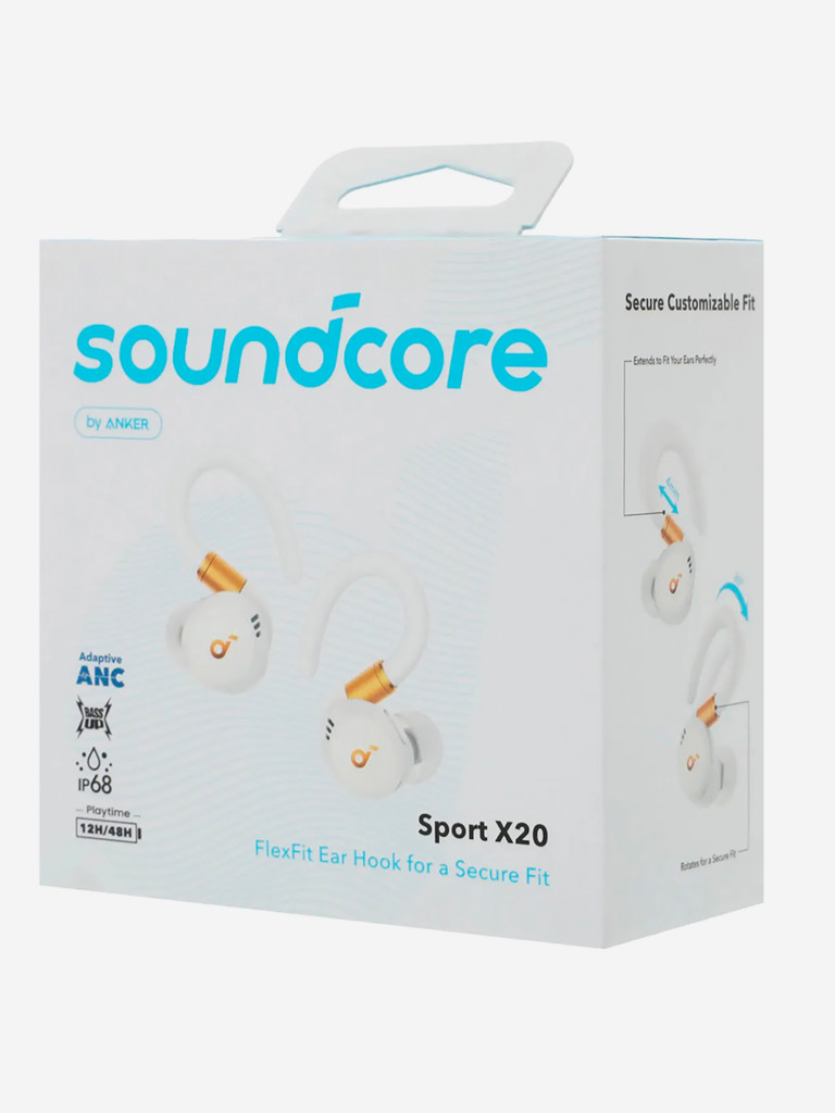 Наушники беспроводные SOUNDCORE Sport X20 Белый