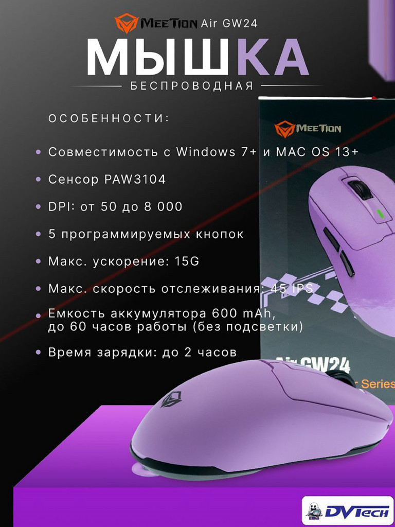 Игровая мышь MEETION GW24
