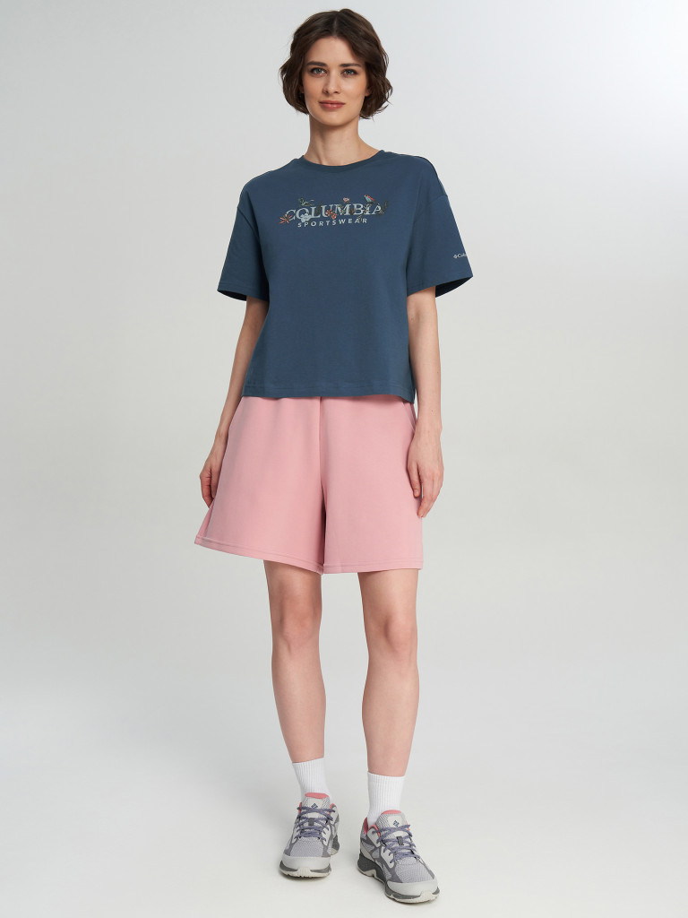Футболка женская Columbia Rolling Bend Graphic Relaxed Crop SS