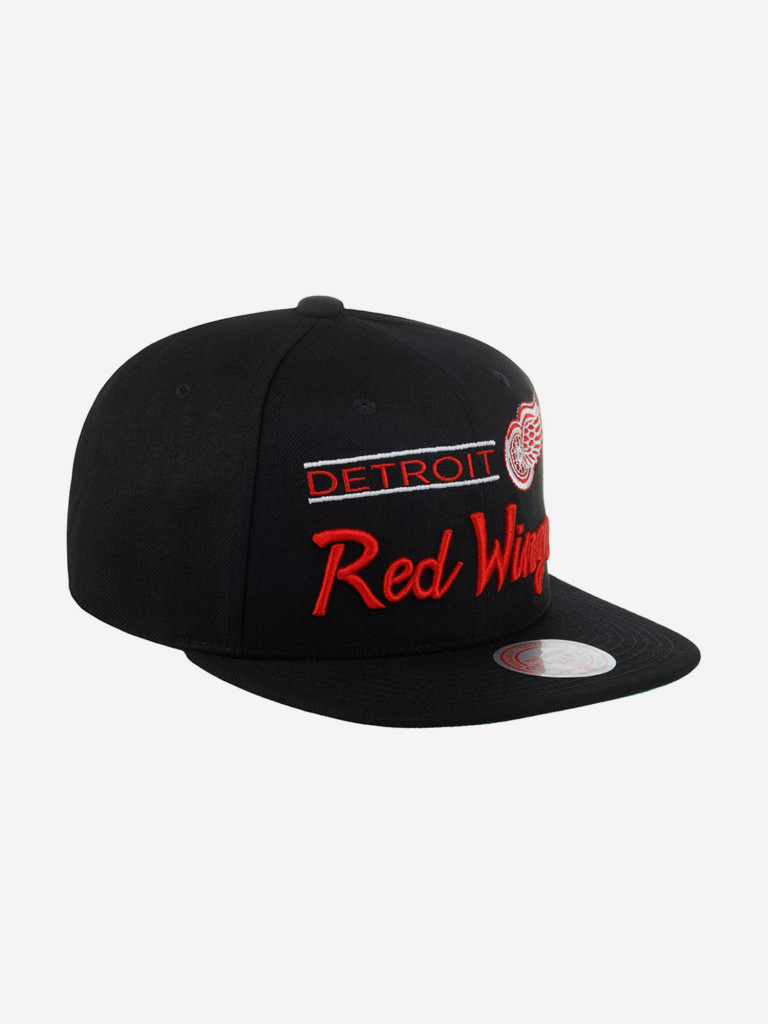 Бейсболка с прямым козырьком MITCHELL NESS 6HSSLD21213-DRWBLCK Detroit Red Wings NHL