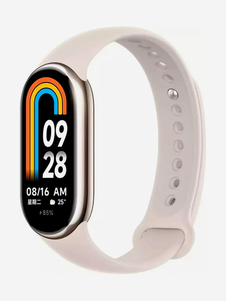 Фитнес-трекер Xiaomi Smart Band 8 Champagne Gold (BHR7166GL)  серебристый/белый цвет — купить за 4490 руб., отзывы в интернет-магазине  Спортмастер