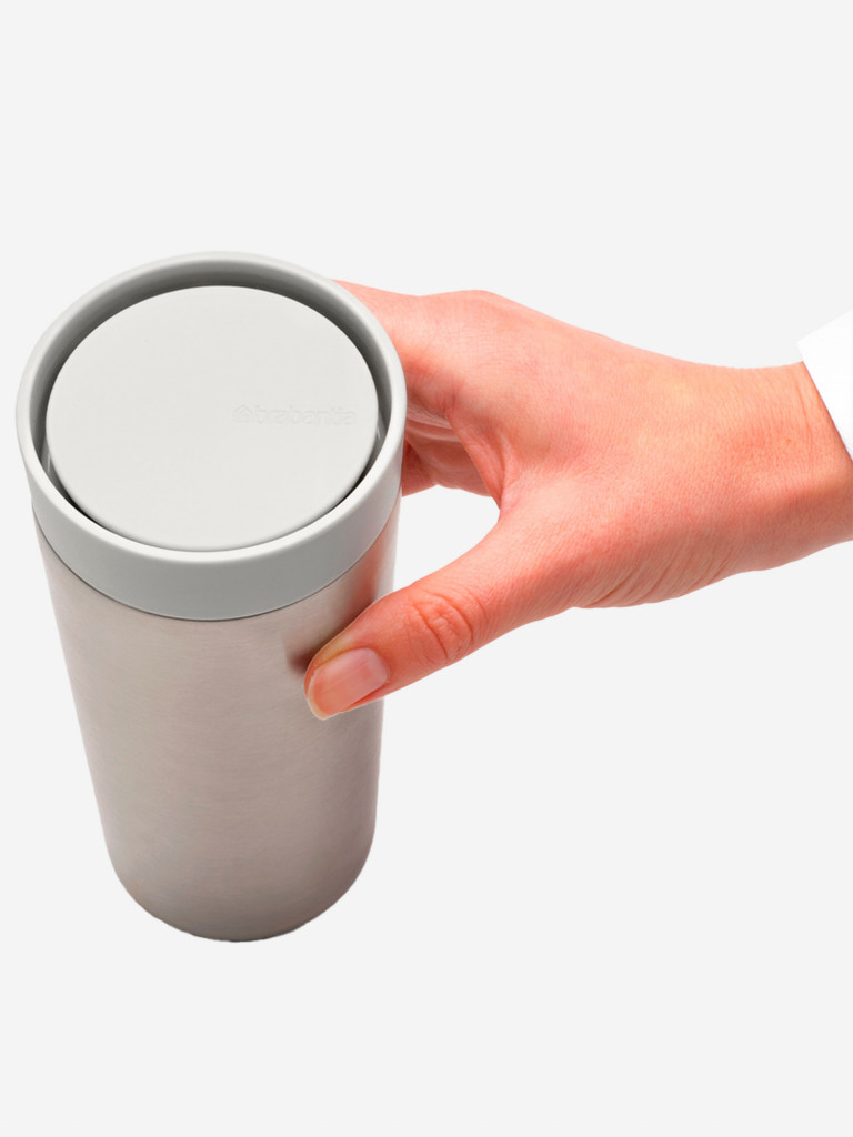 Термокружка Brabantia "Make&Take" 360мл светло-серый 228704