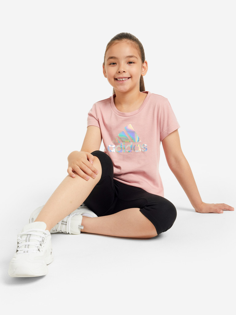 Футболка для девочек Adidas Dance Metallic Print