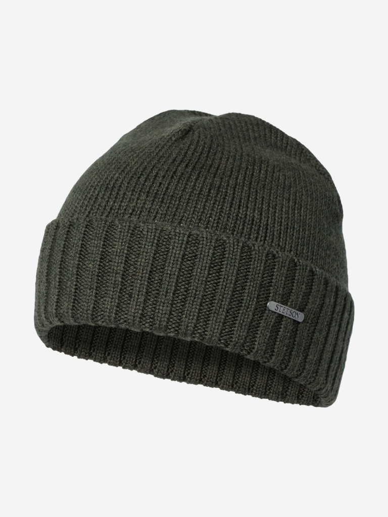 Шапка с отворотом STETSON 8589303 BEANIE MERINO