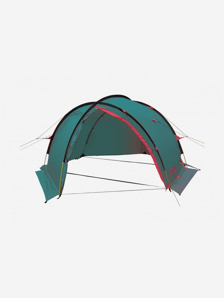 Палатка Talberg MAREL PRO 3, 3-х местная туристическая, цвет: зеленый, алюминиевый каркас, двухслойная, снежная юбка