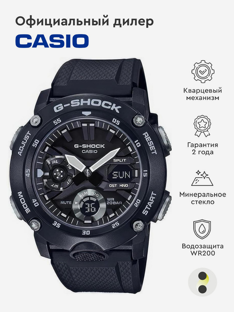 Спортивные часы CASIO G-SHOCK GA-2000S-1AER