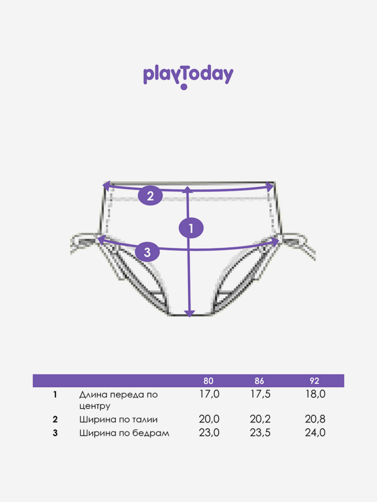 Плавки для девочек PlayToday