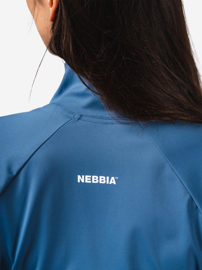 Лонгслив женский Deni x NEBBIA Fitness Zip Black 314