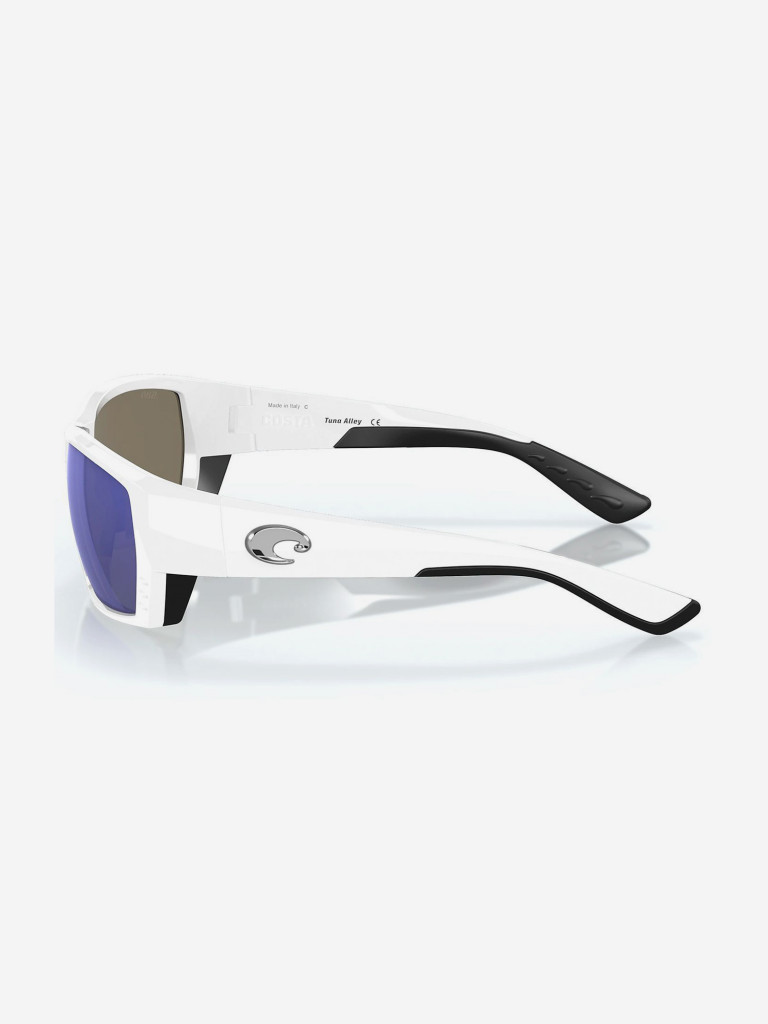 Очки поляризационные Costa Del Mar Tuna Alley 580G, XL, regular fit, white/blue mirror