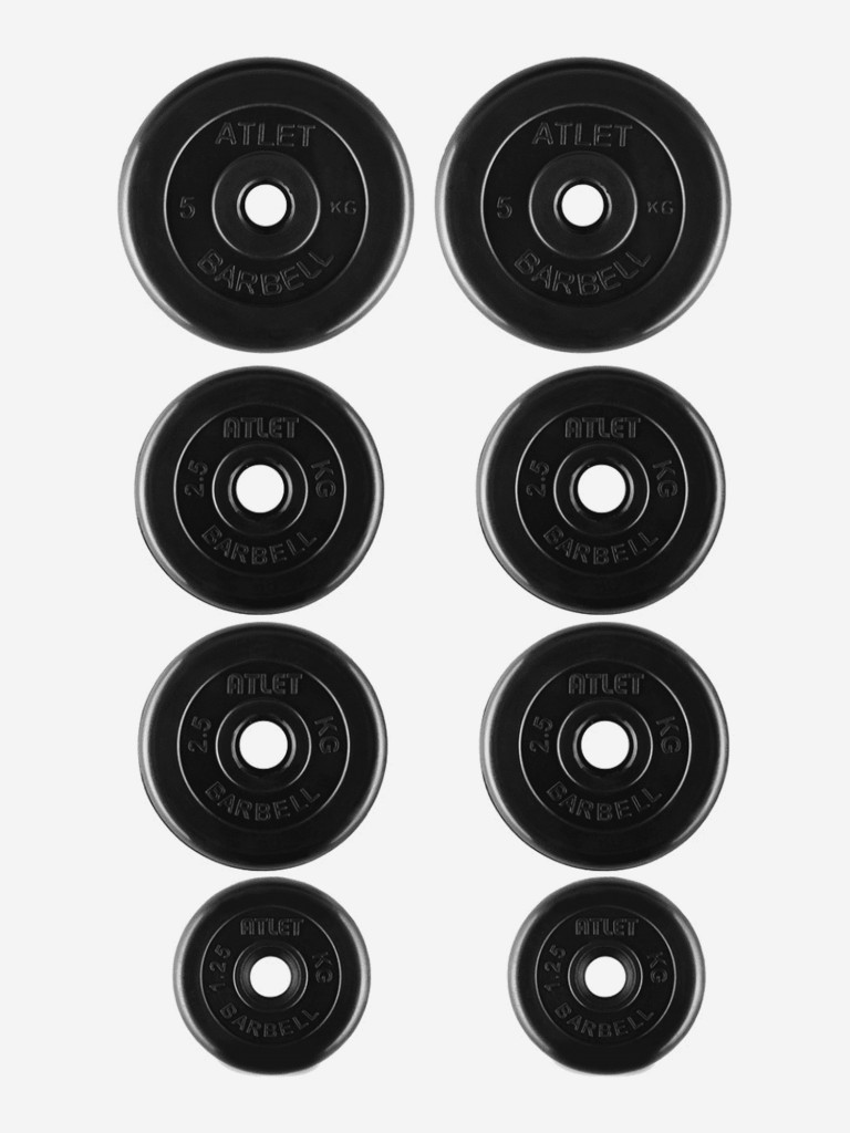 Гантели разборные BARBELL ATLET 1 по 24 кг Черный