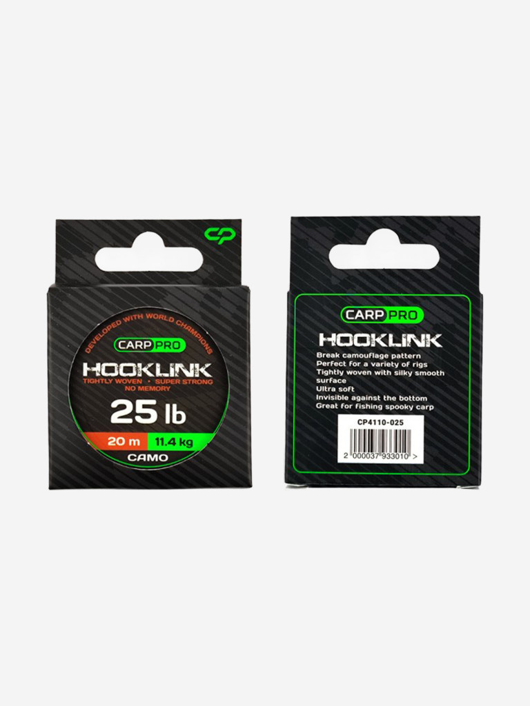 Поводковый материал CARP PRO Sinking Hooklink Camo 25lb 20м