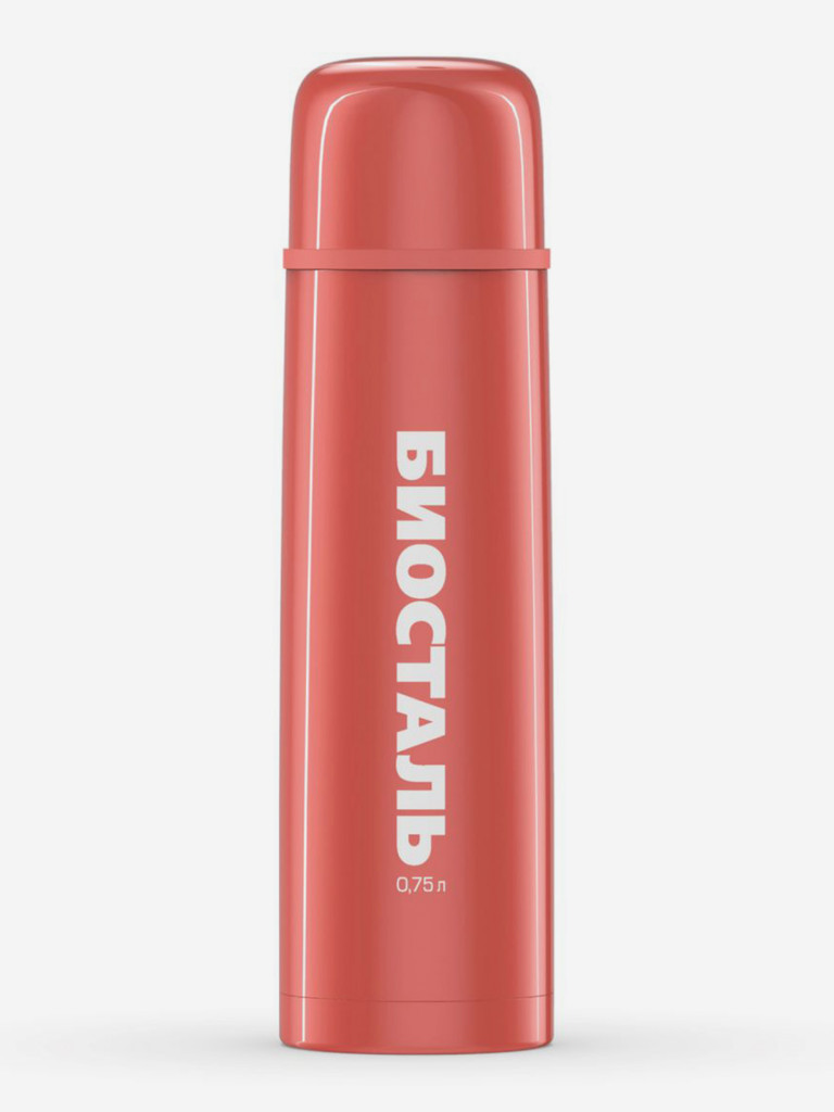 Термос для напитков Биосталь Flër 750 мл, пробка с кнопкой