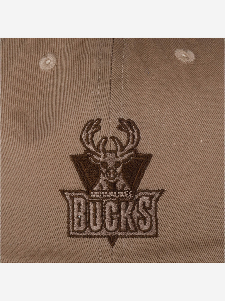 Бейсболка MITCHELL NESS HLUX5181-MBUYYPPPBROW Milwaukee Bucks NBA (коричневый)