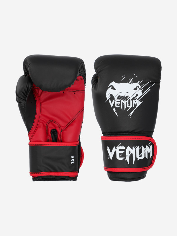 Перчатки боксерские детские Venum Contender Kids арт. VENUM-02822-100-8OZ черный/красный цвет — купить за 4999 руб., отзывы в интернет-магазине Спортмастер