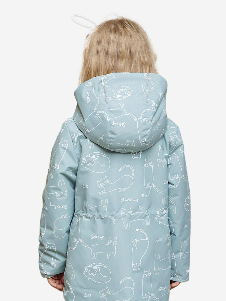 Парка для девочки batik Франческа принт ветивер