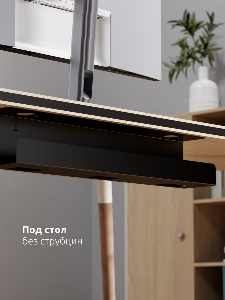 UNITEKI DMTB11CABLE Держатель, лоток, органайзер удлинителя и проводов под стол или к столу на струбцине