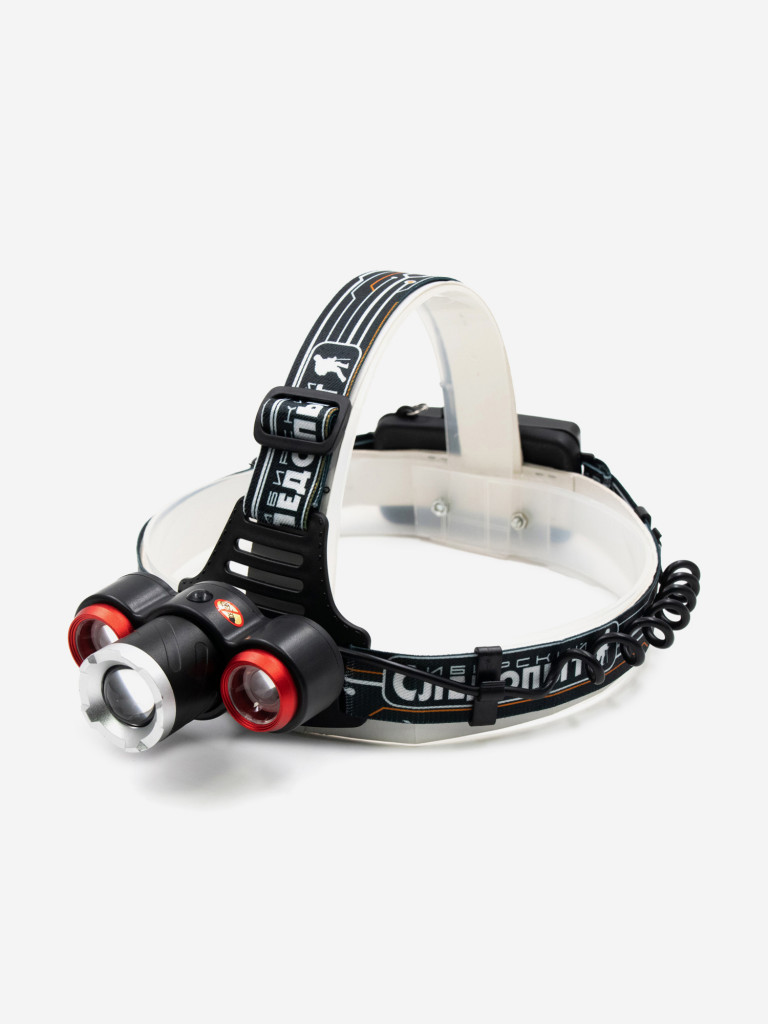 Фонарь налобный Сибирский Следопыт-Смит, 3L, zoom, аккумулятор, 220B, 12B.