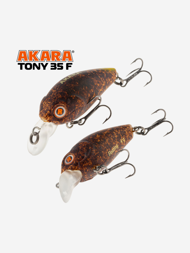 Воблер Akara Tony 35F кренк плавающий на голавля, язя, форель 4гр A221