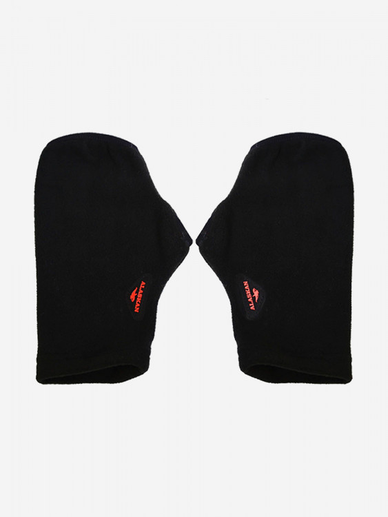 Варежки флисовые Alaskan Small Mittens черные XL для рыбалки и охоты
