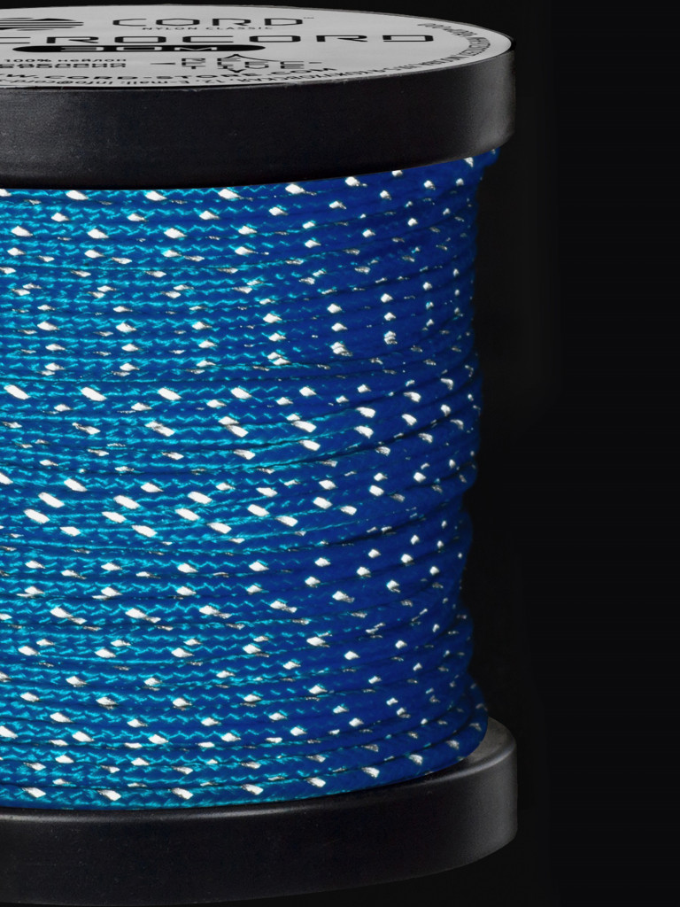 Микрокорд CORD катушка 30м светоотражающий (blue)