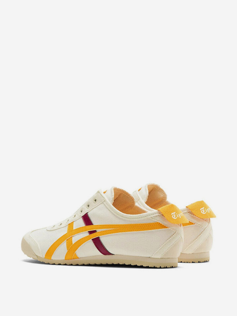 Кроссовки Onitsuka Tiger Mexico 66 Slip On 'Cream Citrus Red'