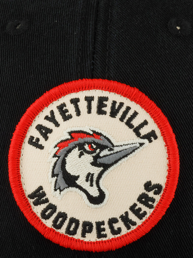 Бейсболка AMERICAN NEEDLE SMU702A-FVW Fayetteville Woodpeckers Hepcat (черный)