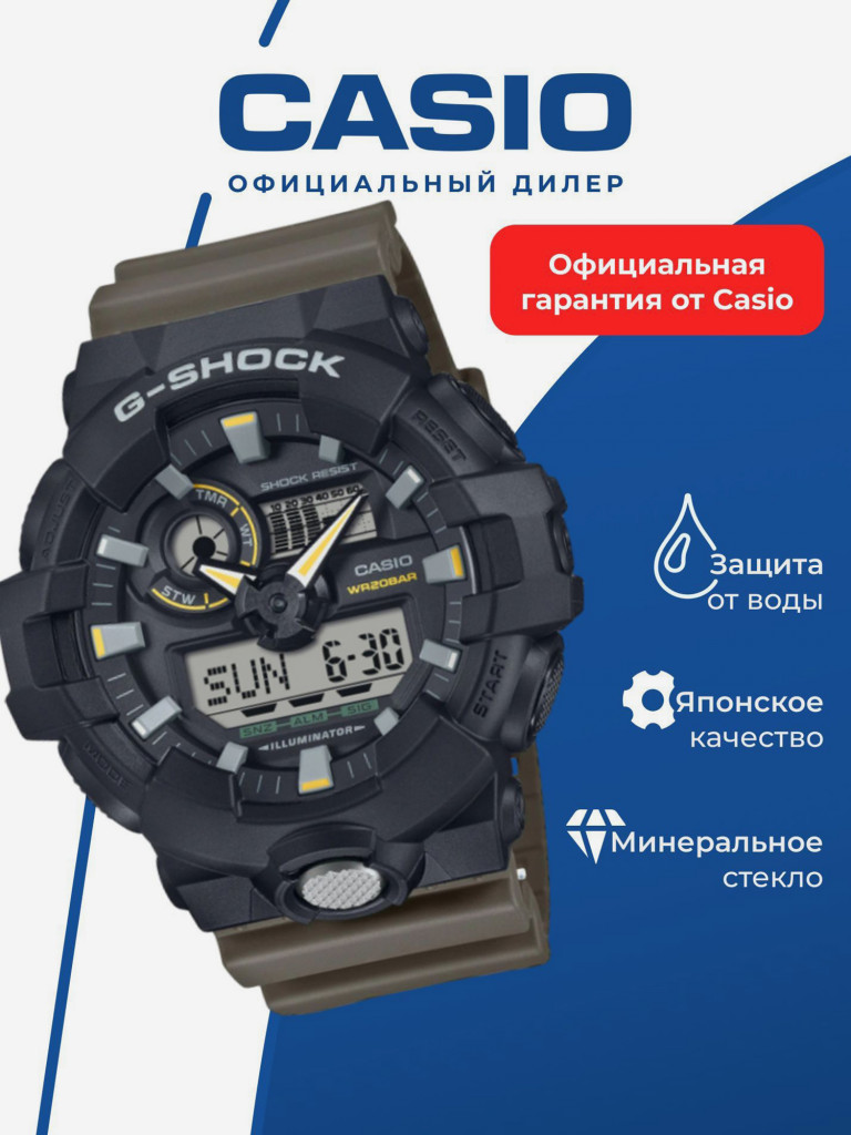 Спортивные часы CASIO G-SHOCK GA-710TU-1A3