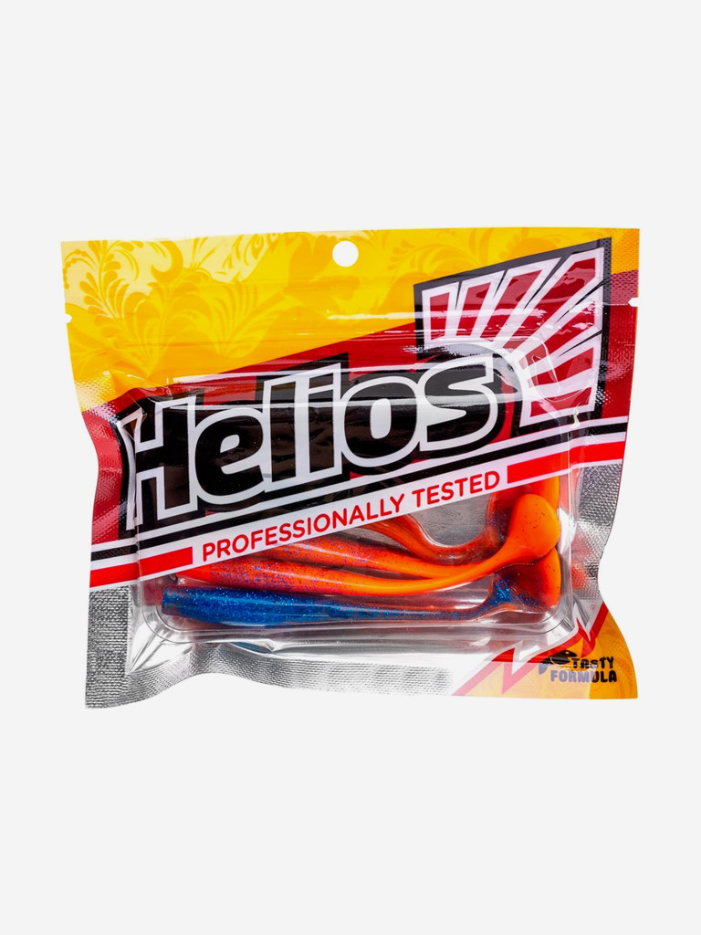 Мягкая приманка Helios Zander, 4'' / 10,2 см, Star Blue & Orange, 5 шт (HS-36-044)