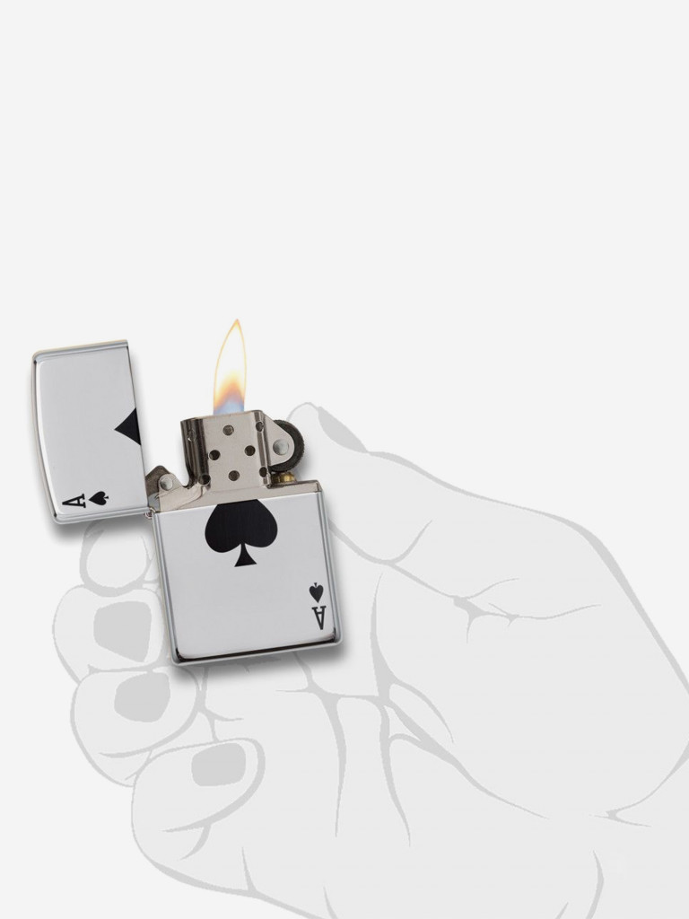 Зажигалка бензиновая ZIPPO 24011 Simple Spade