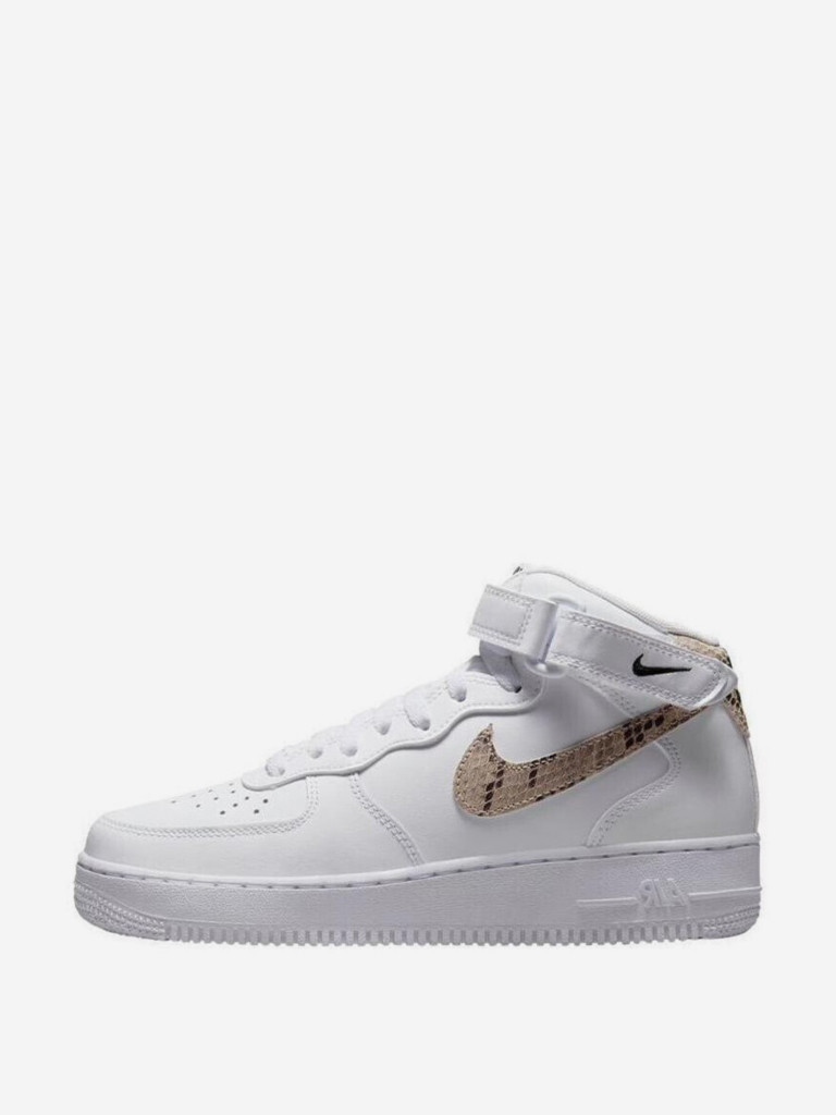 Кроссовки Nike Air Force 1 '07 Mid White Snake Swoosh