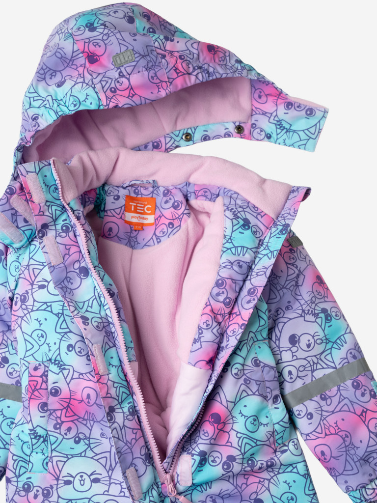 Комбинезон зимний для девочек PlayToday