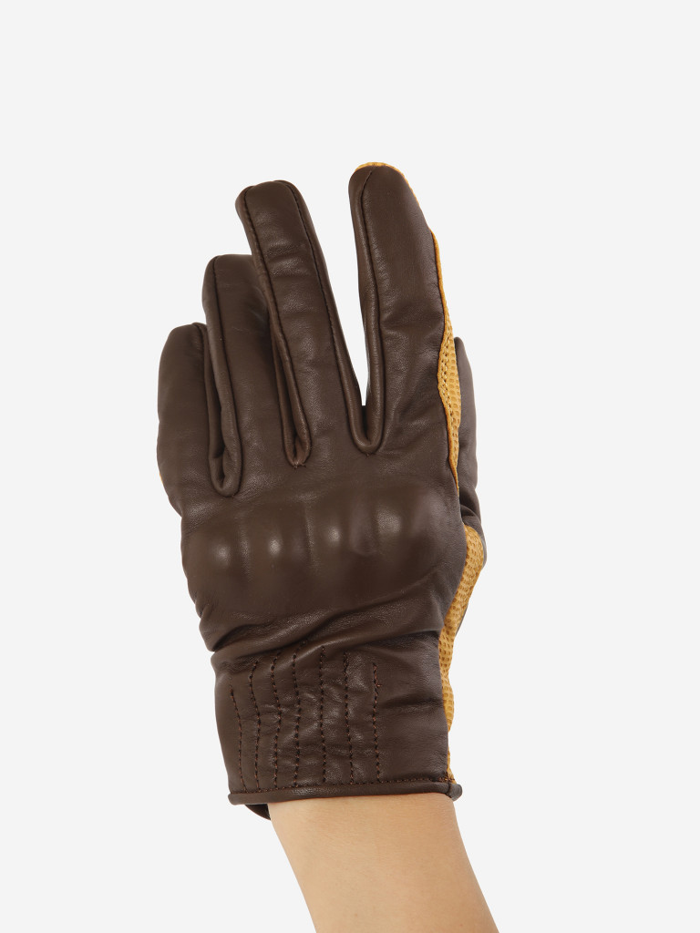 Кожаные перчатки женские Sweet Horse для верховой езды с защитой костяшек