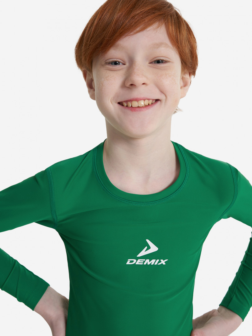 Лонгслив компрессионный для мальчиков Demix Зеленый 449₽