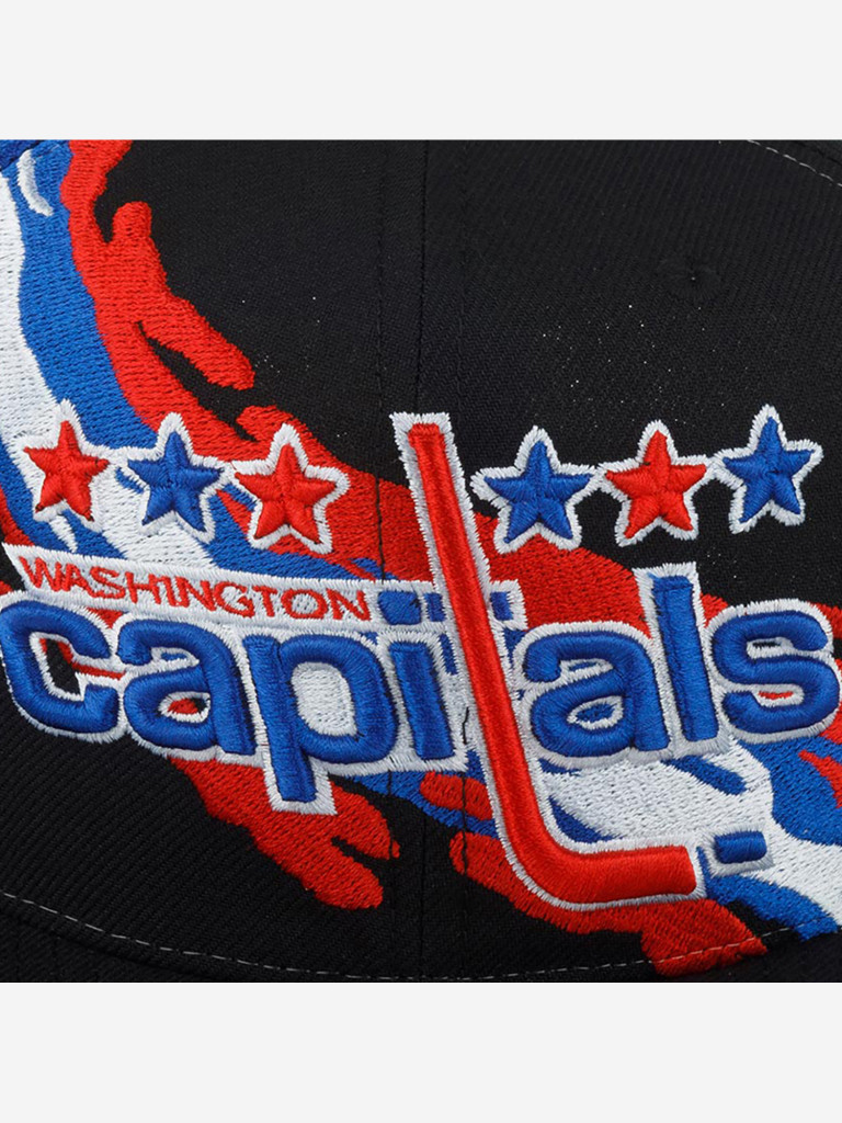 Бейсболка с прямым козырьком MITCHELL NESS 6HSSSH22087-WCABLCK Washington Capitals NHL