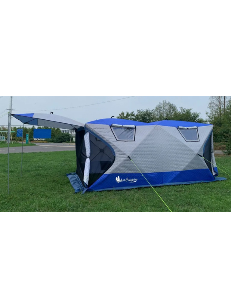 Зимняя палатка Terbo-Mir 2023 (400х200 см) трехслойная мобильная баня для кемпинга и рыбалки