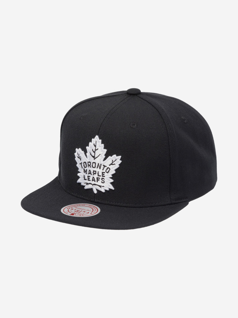 Бейсболка с прямым козырьком MITCHELL NESS HS8546-TMLBLCK Toronto Maple Leafs NHL