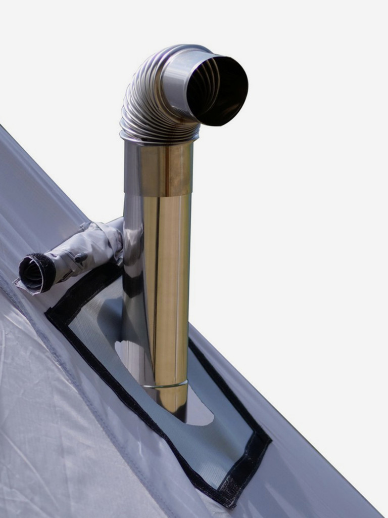 Палатка Atepa BRESCIA, одноместная треккинговая, серый, шатер, типи, быстрая установка, легкая