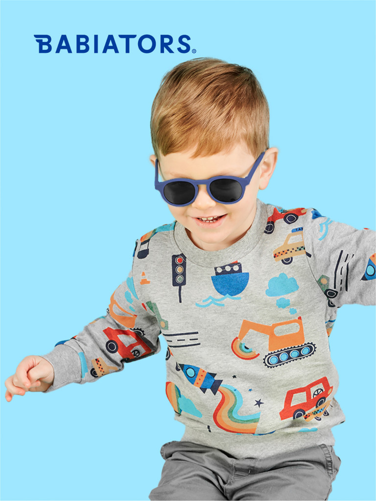 Детские солнцезащитные очки Babiators Eco Keyhole Тихоокеанский синий, 6+ лет, с мягким чехлом