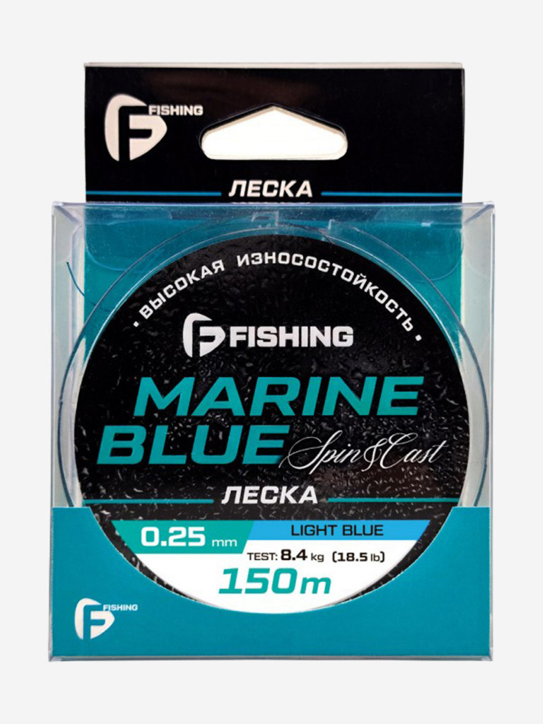 Леска Marine Blue Spin F-FISHING 150м 0,25мм 8,4кг/18,5lb