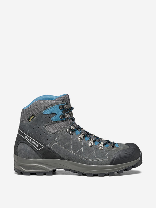 Ботинки мужские Scarpa Kailash Trek GTX серый/голубой цвет — купить за 30999 руб., отзывы в интернет-магазине Спортмастер