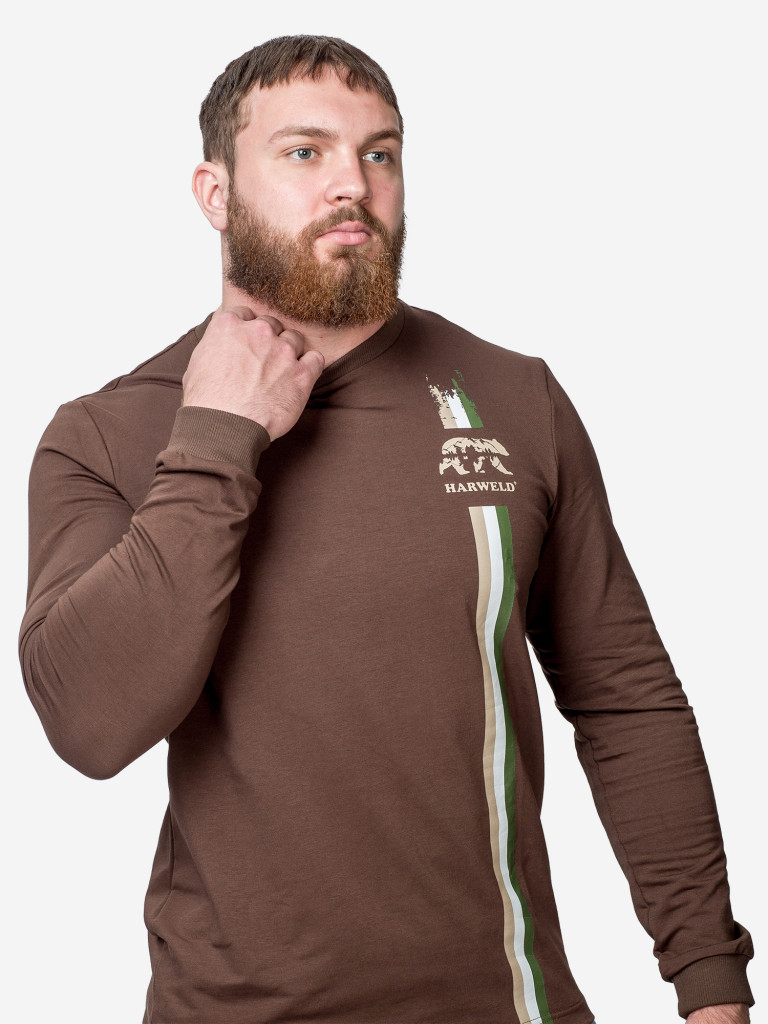 Лонгслив Harweld Russian Fishing (шоколад)