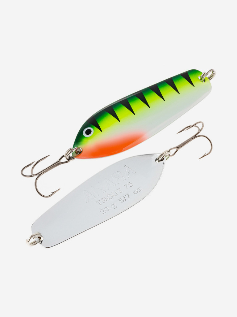 Блесна колеблющаяся Akara Action Series Trout 75 20 гр. 18-Sil