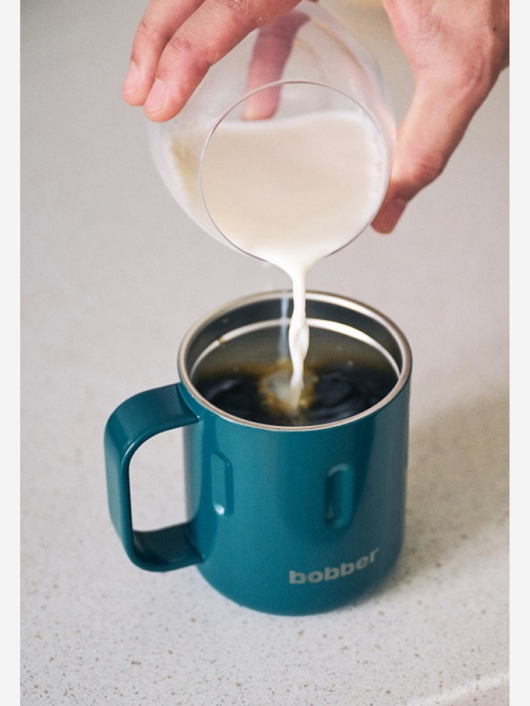 Вакуумная стальная термокружка с крышкой Bobber Mug 300 мл темно-бирюзовый тепло до 2 часов