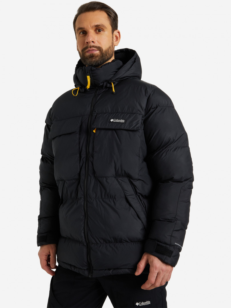 фото Куртка утепленная мужская columbia icons oversized puffer, черный