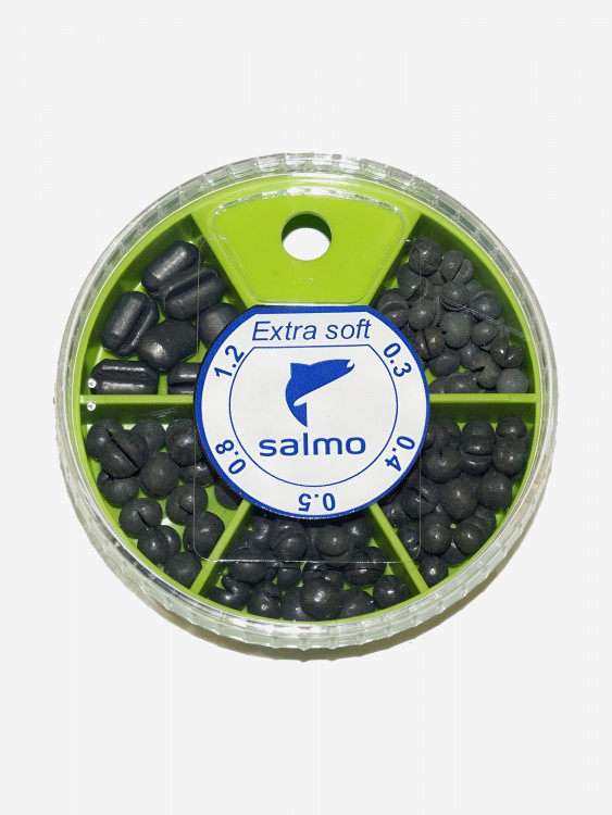 Рыболовные грузила зажимные мягкие Salmo EXTRA SOFT 0,3-1,2г набор 10шт