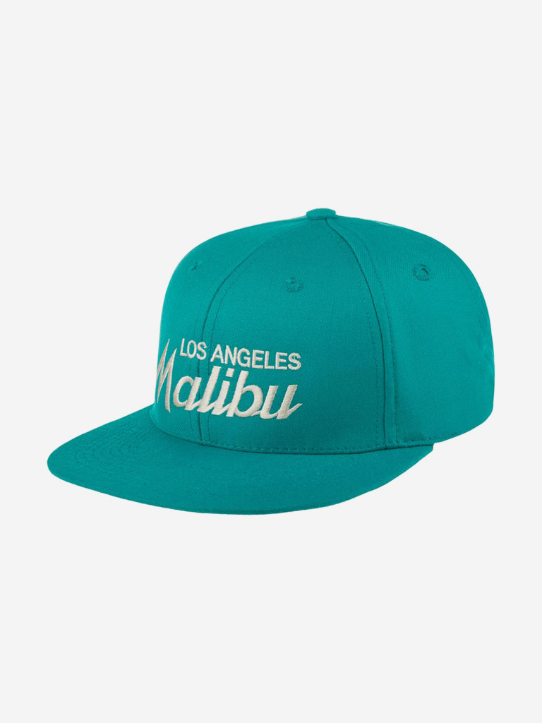 Бейсболка с прямым козырьком HOOD 100-MWL001-CA008-SF Malibu, CA (голубой)
