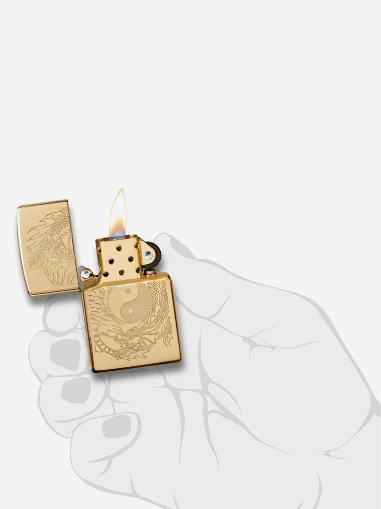 Зажигалка бензиновая ZIPPO 49024 Tiger and Dragon